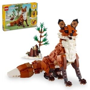 LEGO Creator 3 in 1 Forest Animals Red Fox Toys - Building Toys 31154